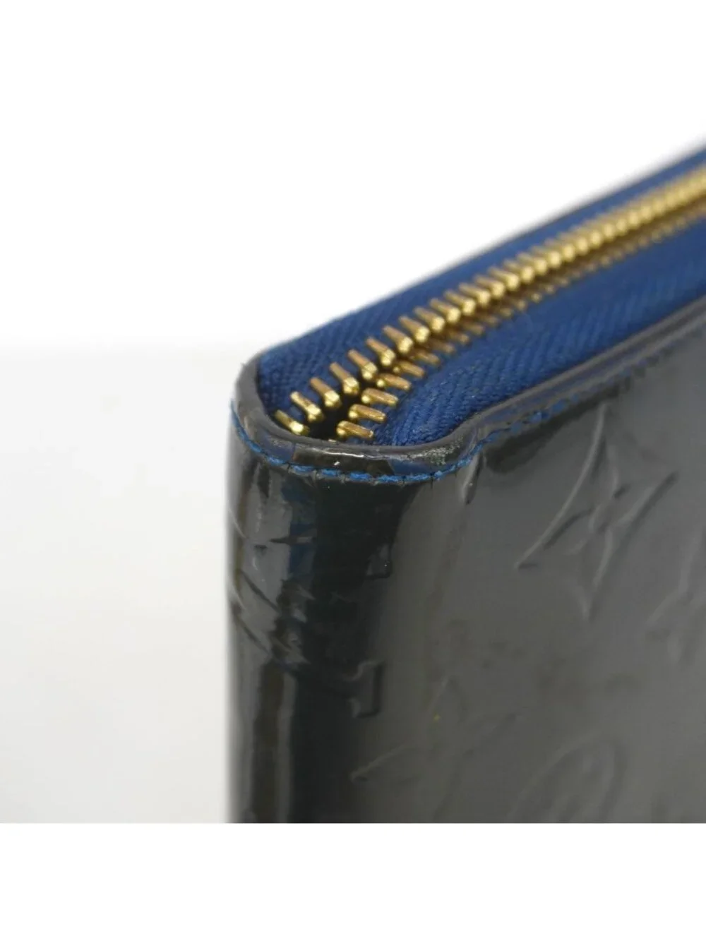 Louis Vuitton Wallet Vernis Zippy Grand Blue